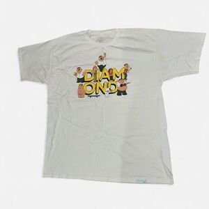 Diamond Supply Co. White Tee with Cartoon Graphic
